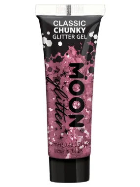 Pink Face Body Chunky Glitter Gel 12ml