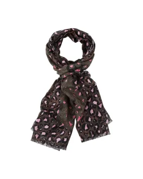 Pink Leopard Scarf