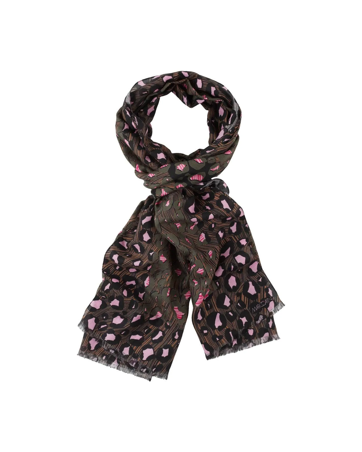 Pink Leopard Scarf