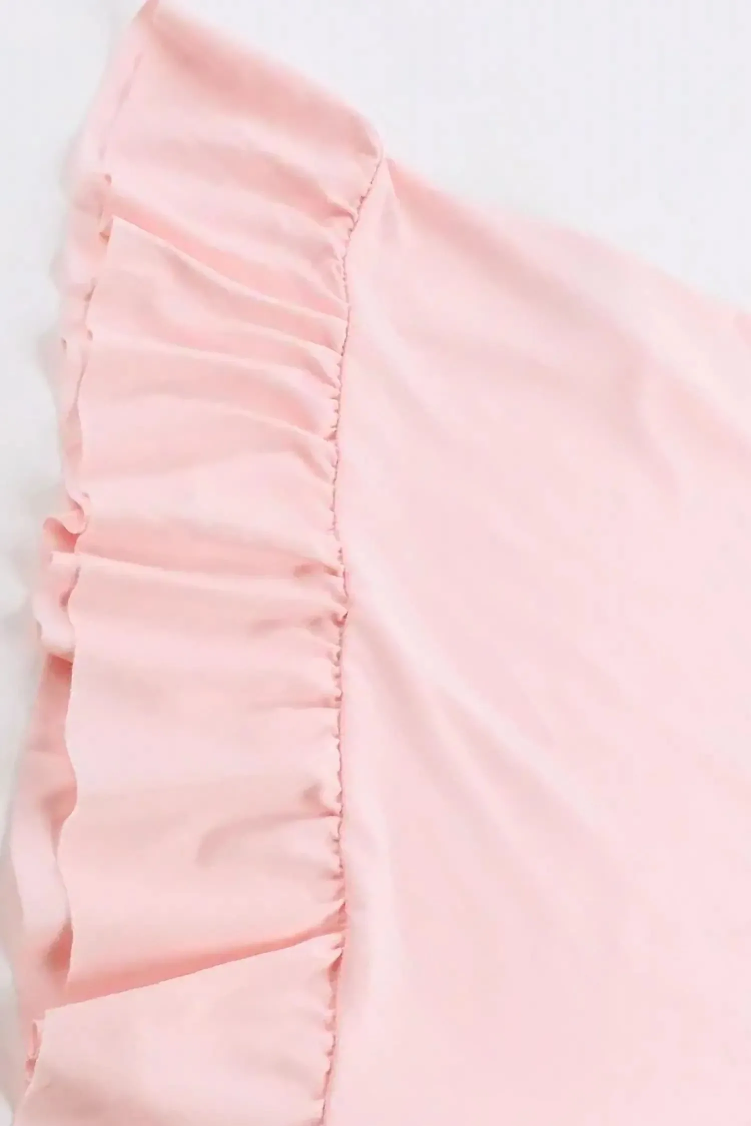 Pink V-neck Slit Maxi Dress