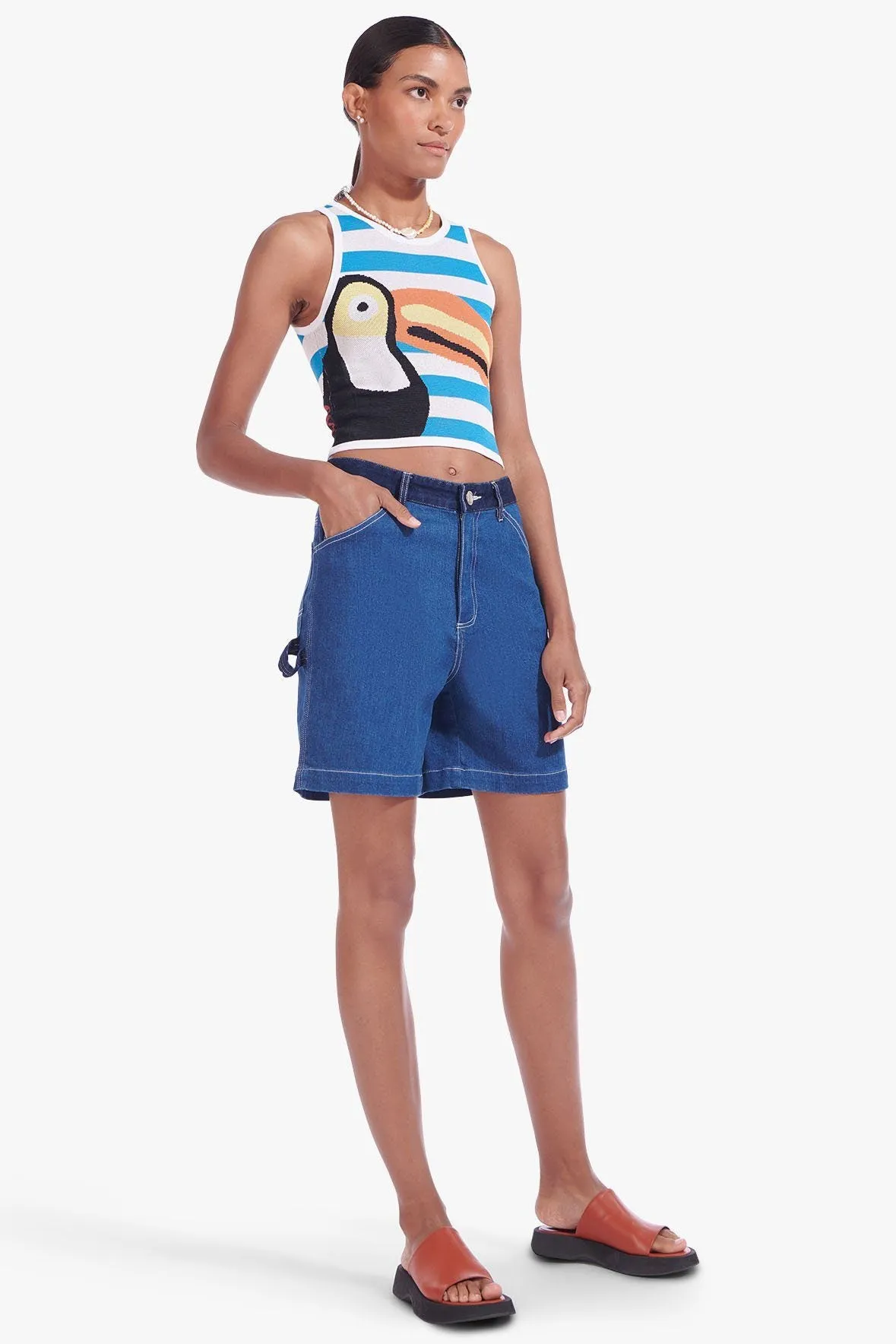 PLAYA TOP | CABANA STRIPE CAPRI