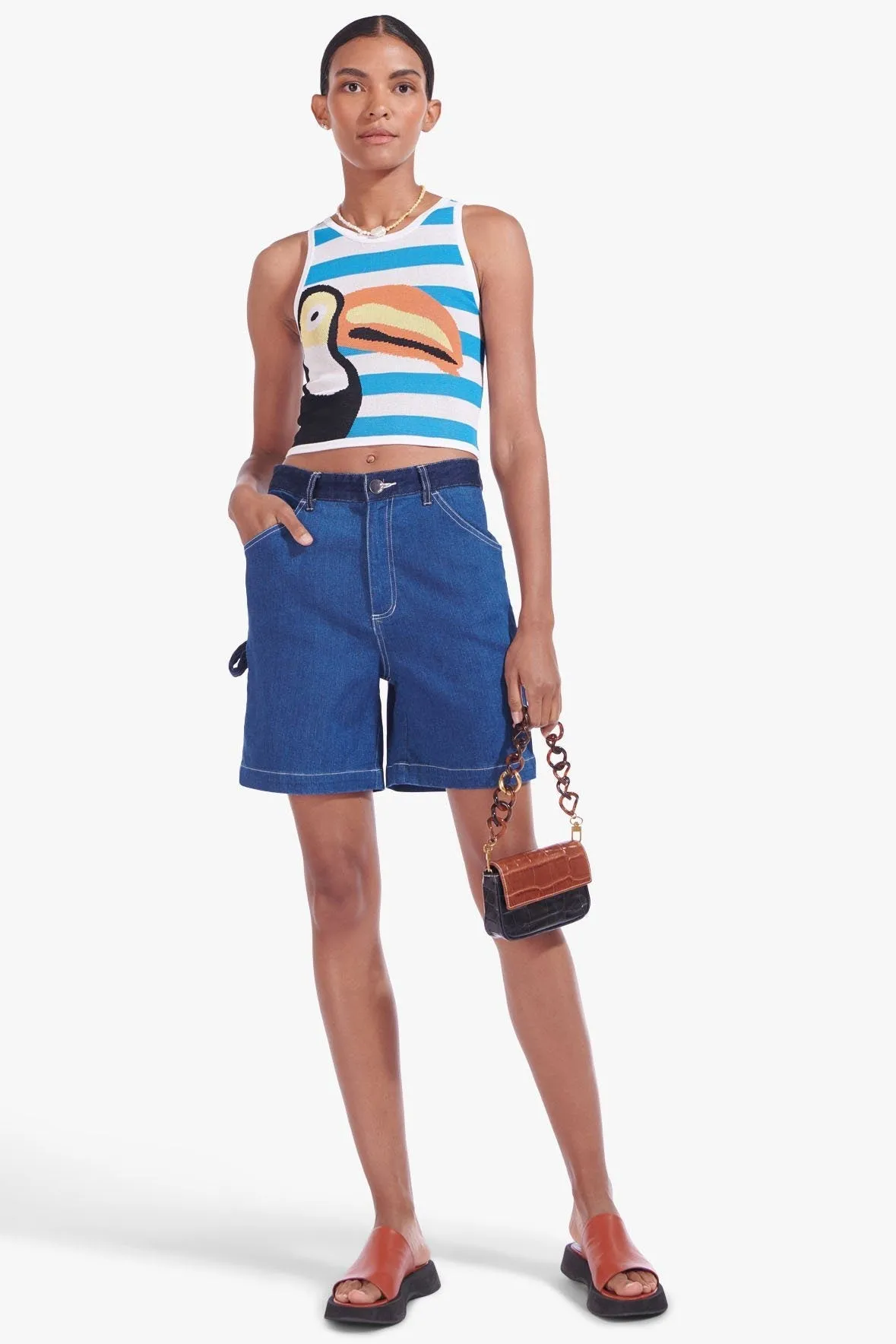 PLAYA TOP | CABANA STRIPE CAPRI