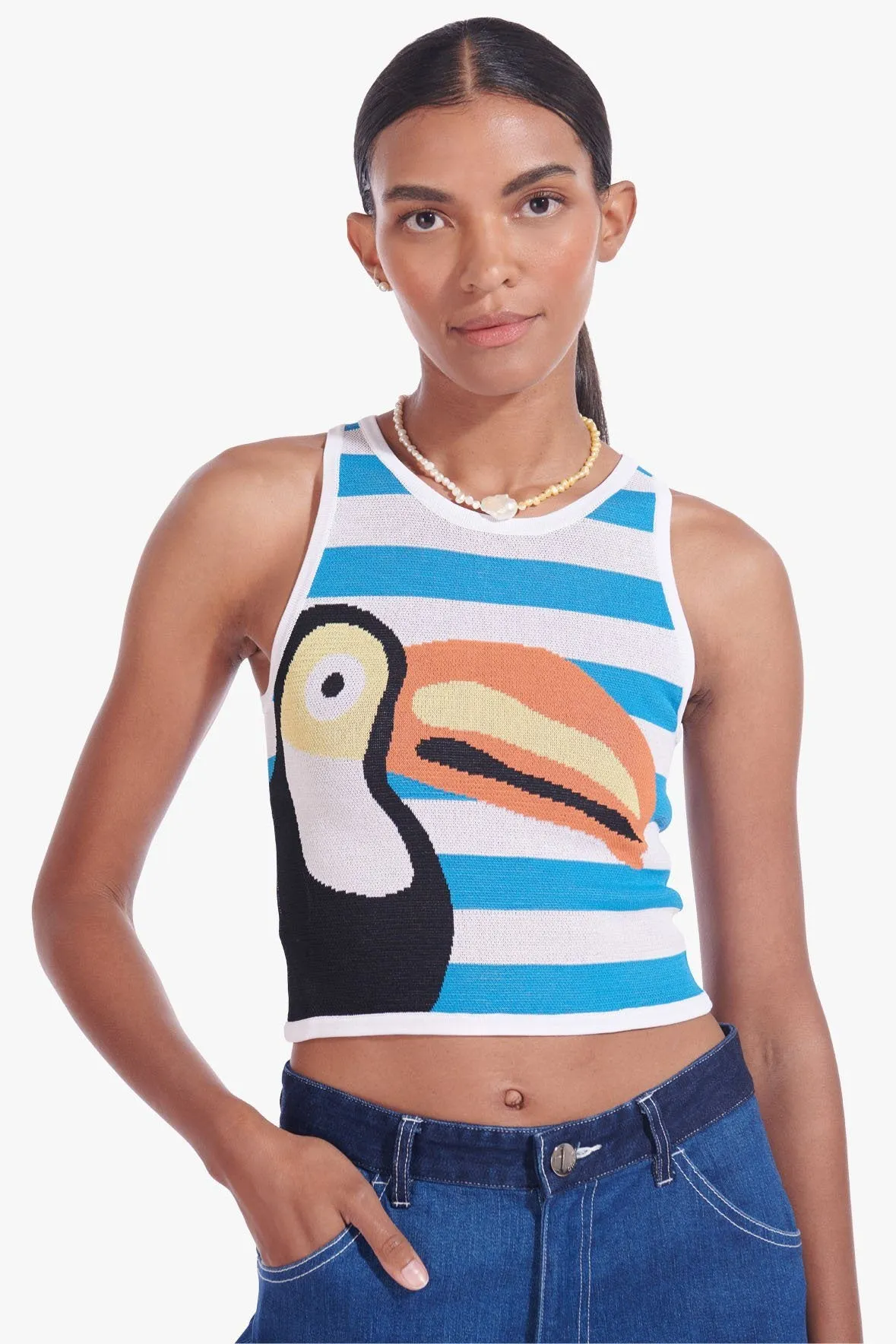 PLAYA TOP | CABANA STRIPE CAPRI