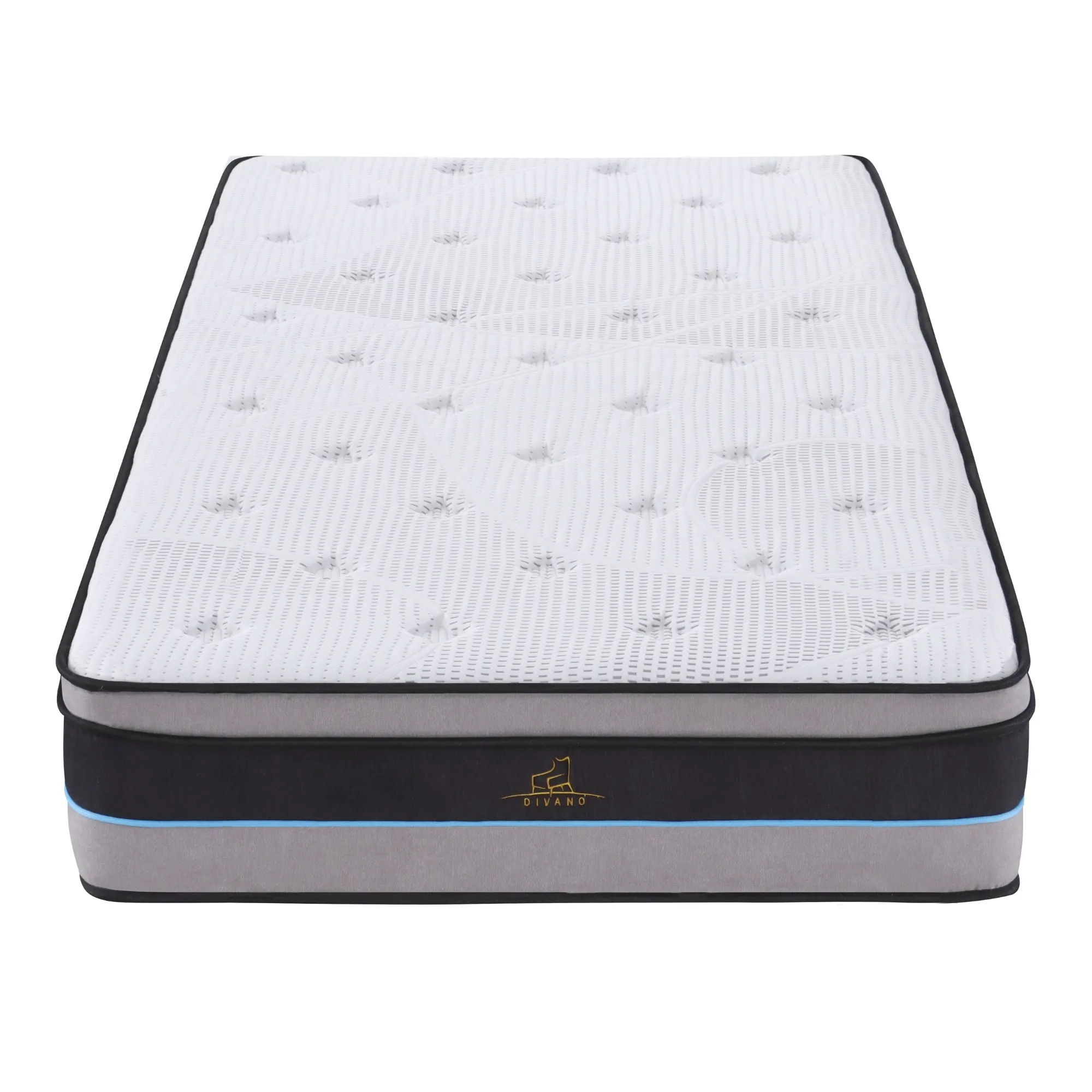 Plush King Single Mattress w/ Pocket Springs & Foam, 28cm