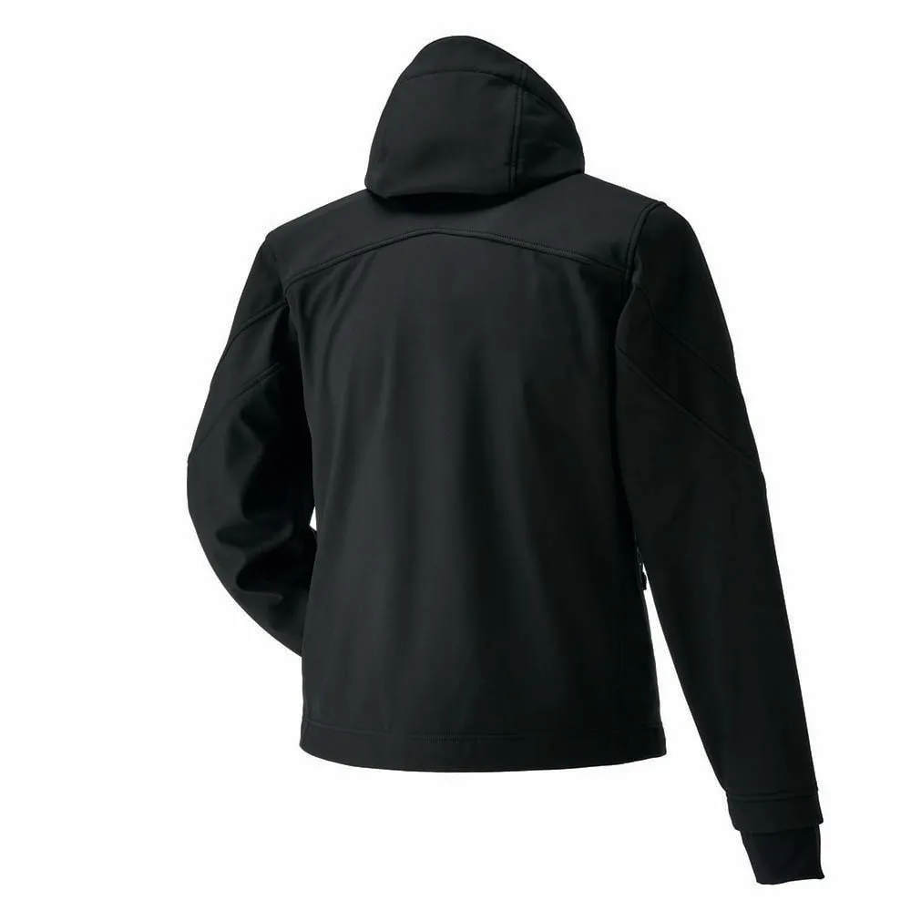 Polaris  Mens Softshell Snowmobile Jacket Lightweight Fleece Lining Black