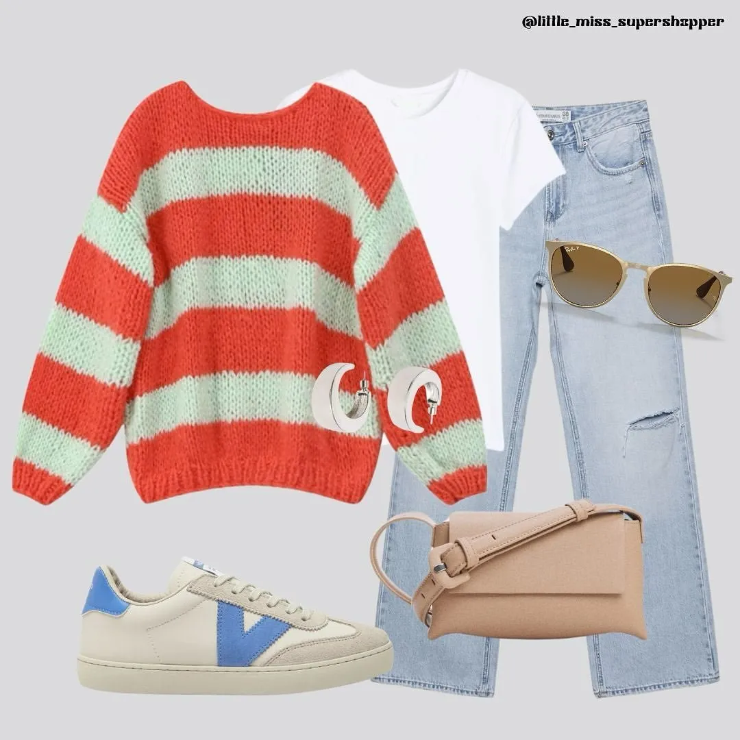 Pre-Order: Red and Green Forget Me Not Jumper