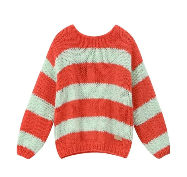 Pre-Order: Red and Green Forget Me Not Jumper