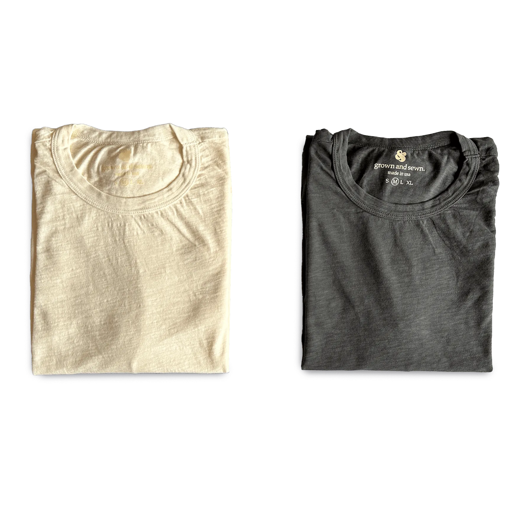 Premium Slub Short Sleeve Crew - Cream