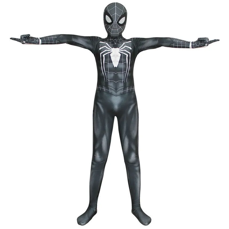 PS4 Spider-Man Spiderman Black Jumpsuit Cosplay Costume