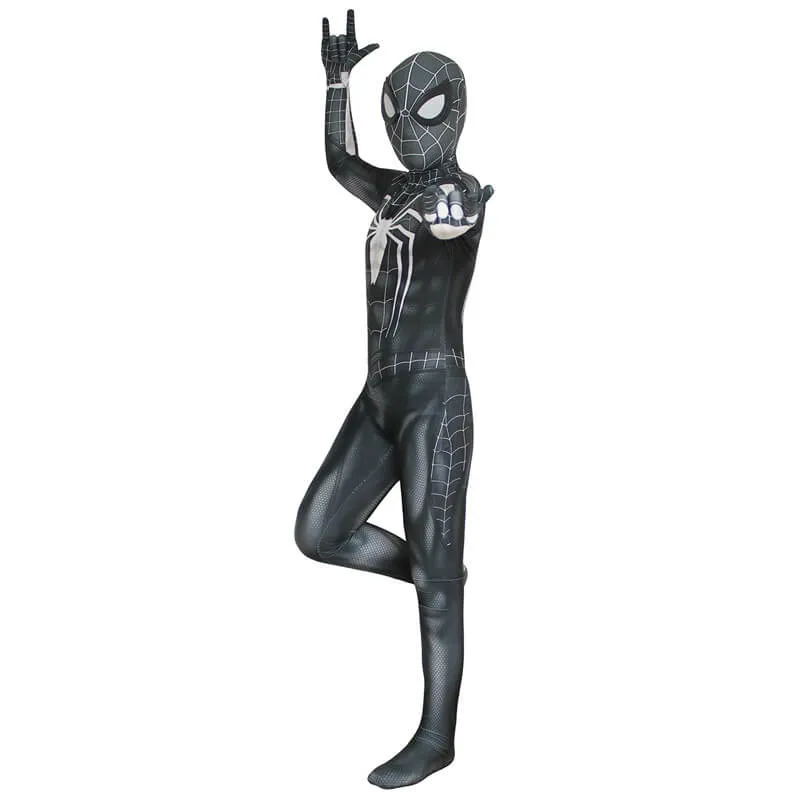 PS4 Spider-Man Spiderman Black Jumpsuit Cosplay Costume