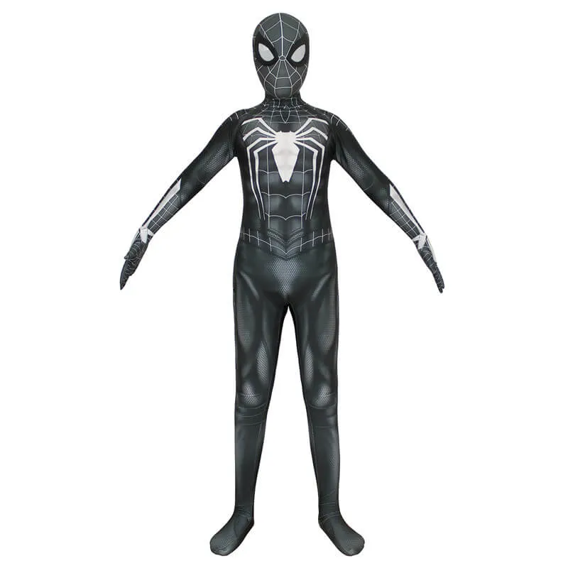 PS4 Spider-Man Spiderman Black Jumpsuit Cosplay Costume