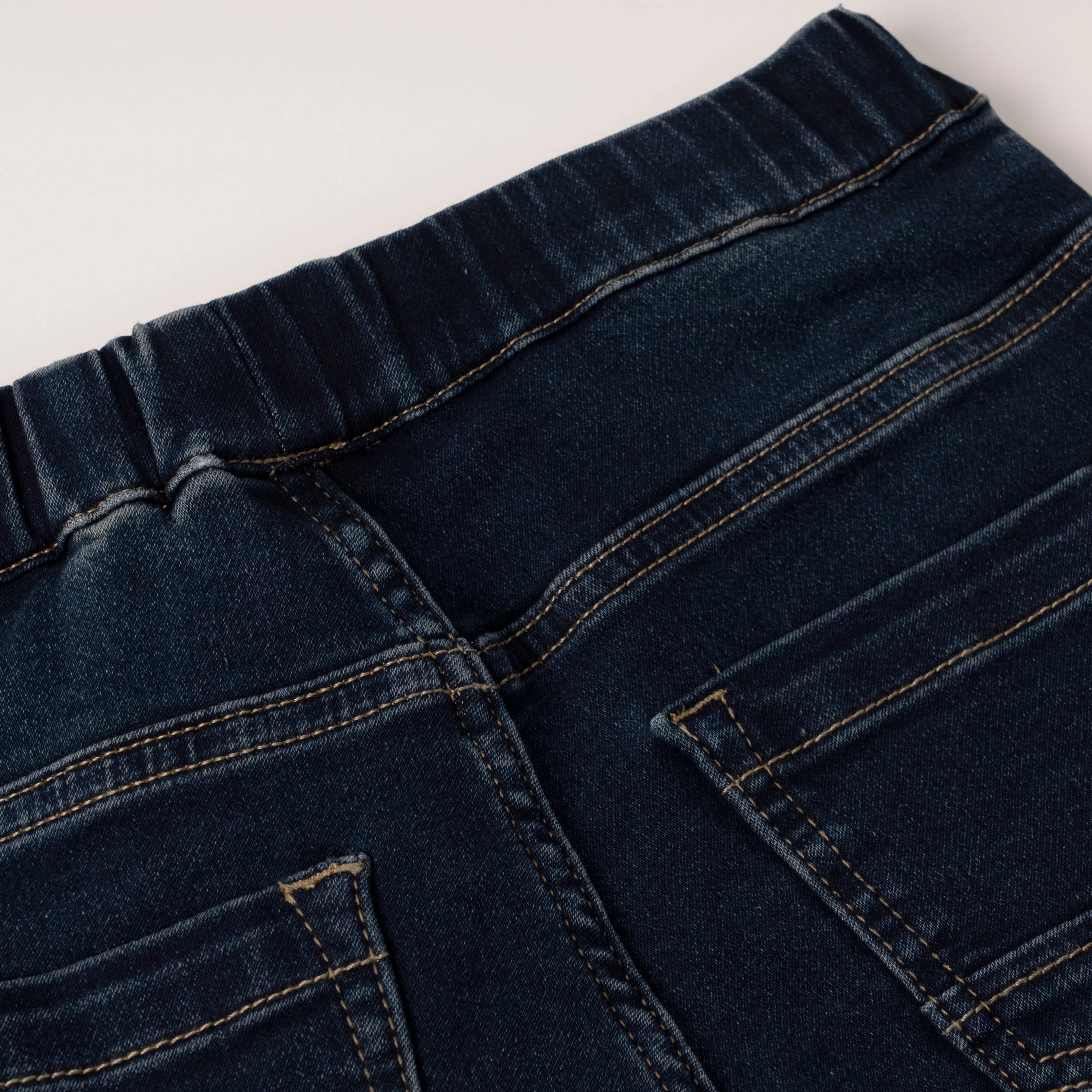 Pull On Knit Denim Short