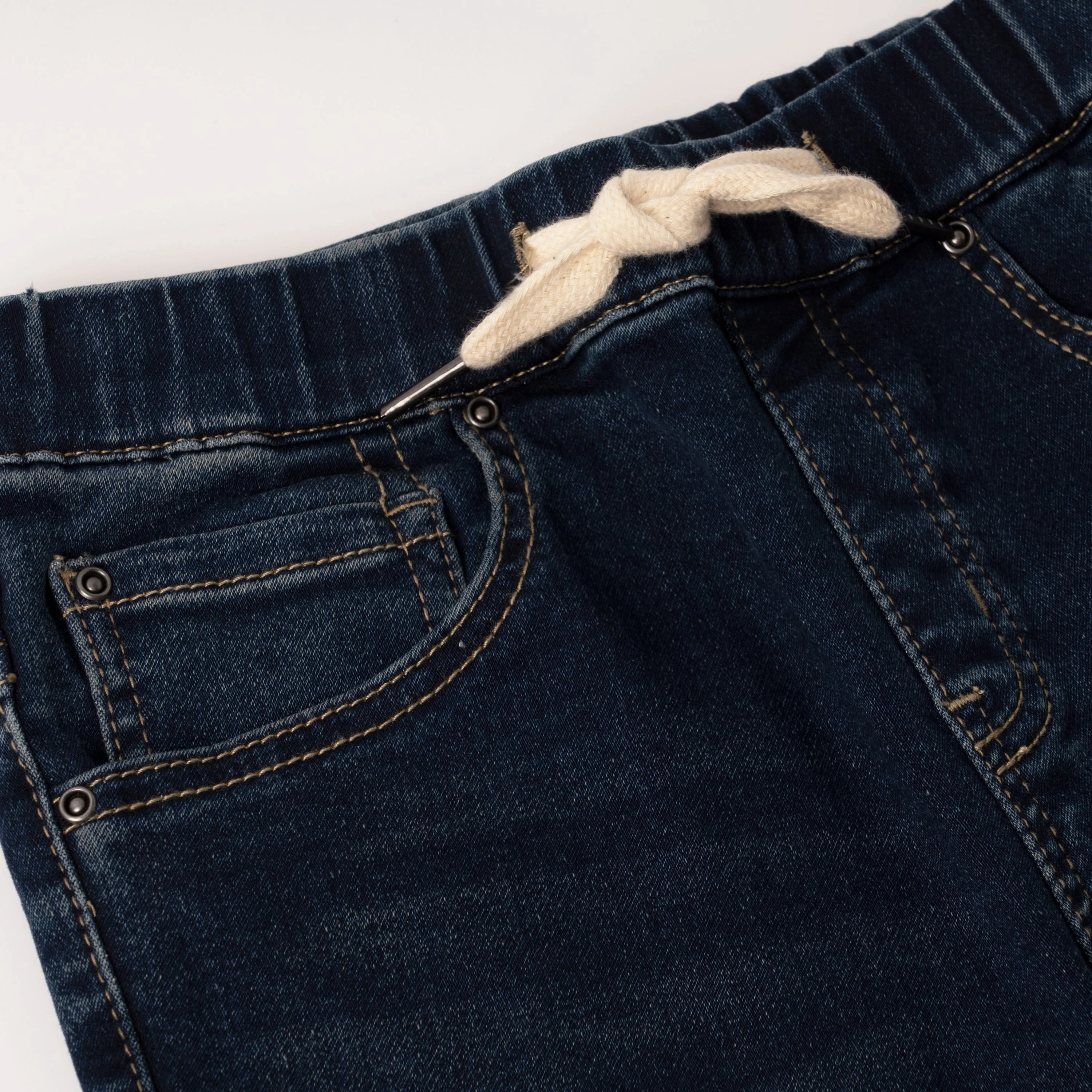 Pull On Knit Denim Short