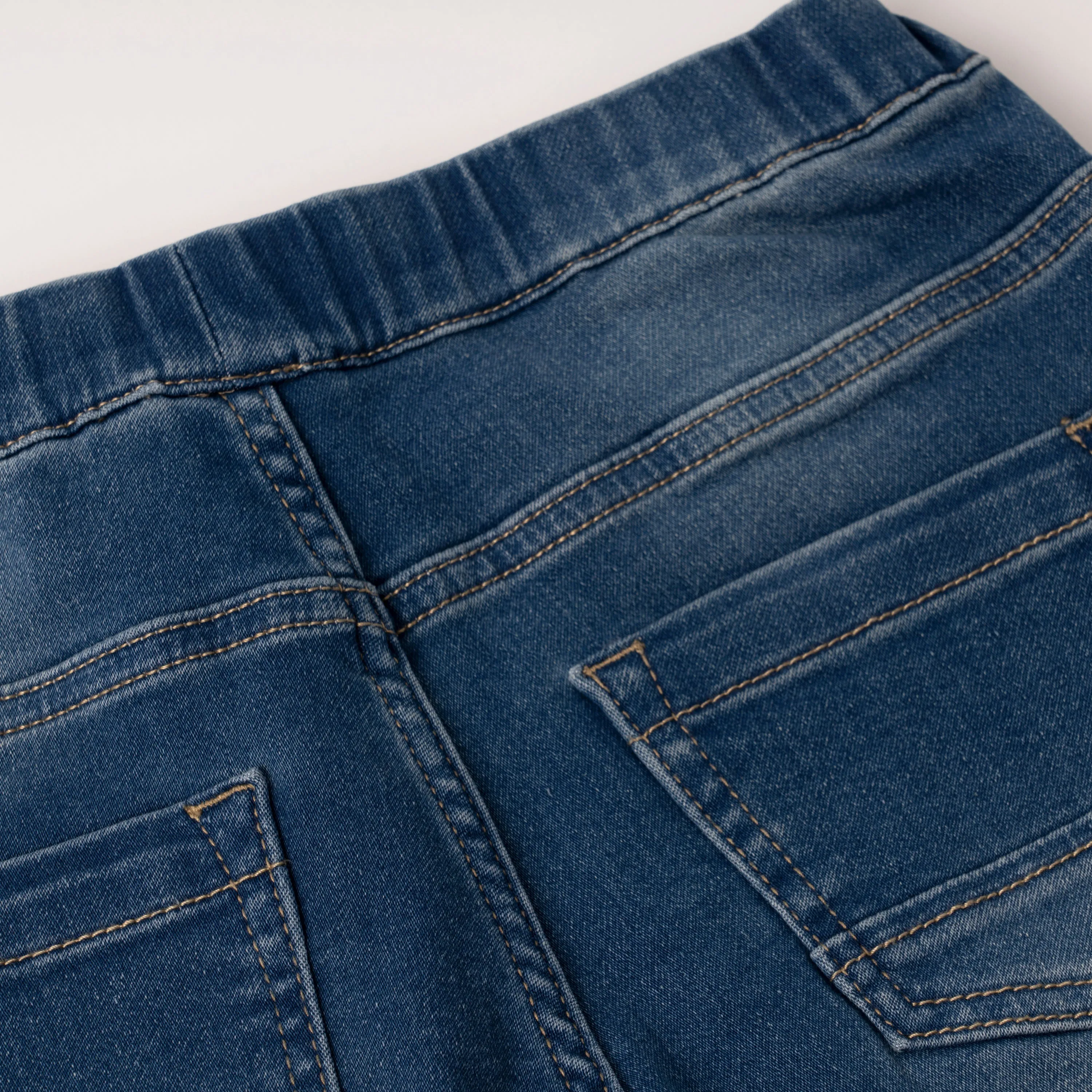 Pull On Knit Denim Short