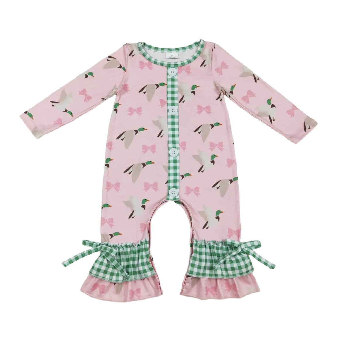 "Little Duck" Boho-Style Romper