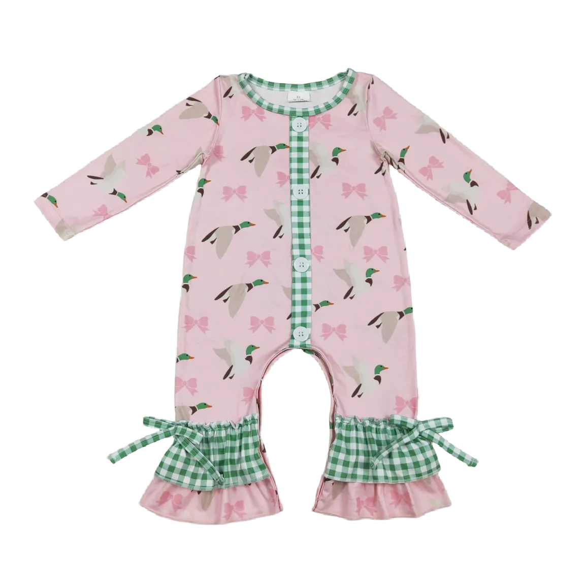 "Little Duck" Boho-Style Romper