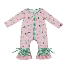 "Little Duck" Boho-Style Romper