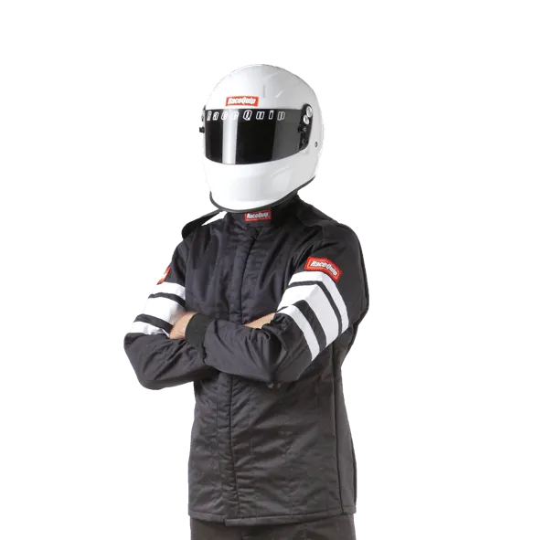 RaceQuip Multi Layer Fire Suit Jacket - Black - Medium - 121003