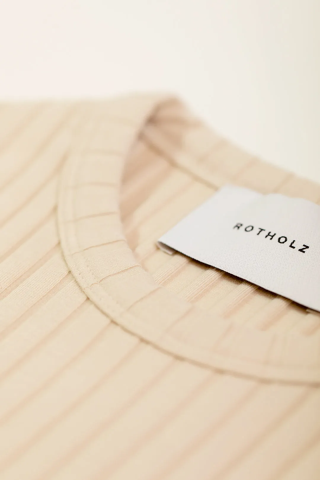 ribbed cotton tank top - summer sand