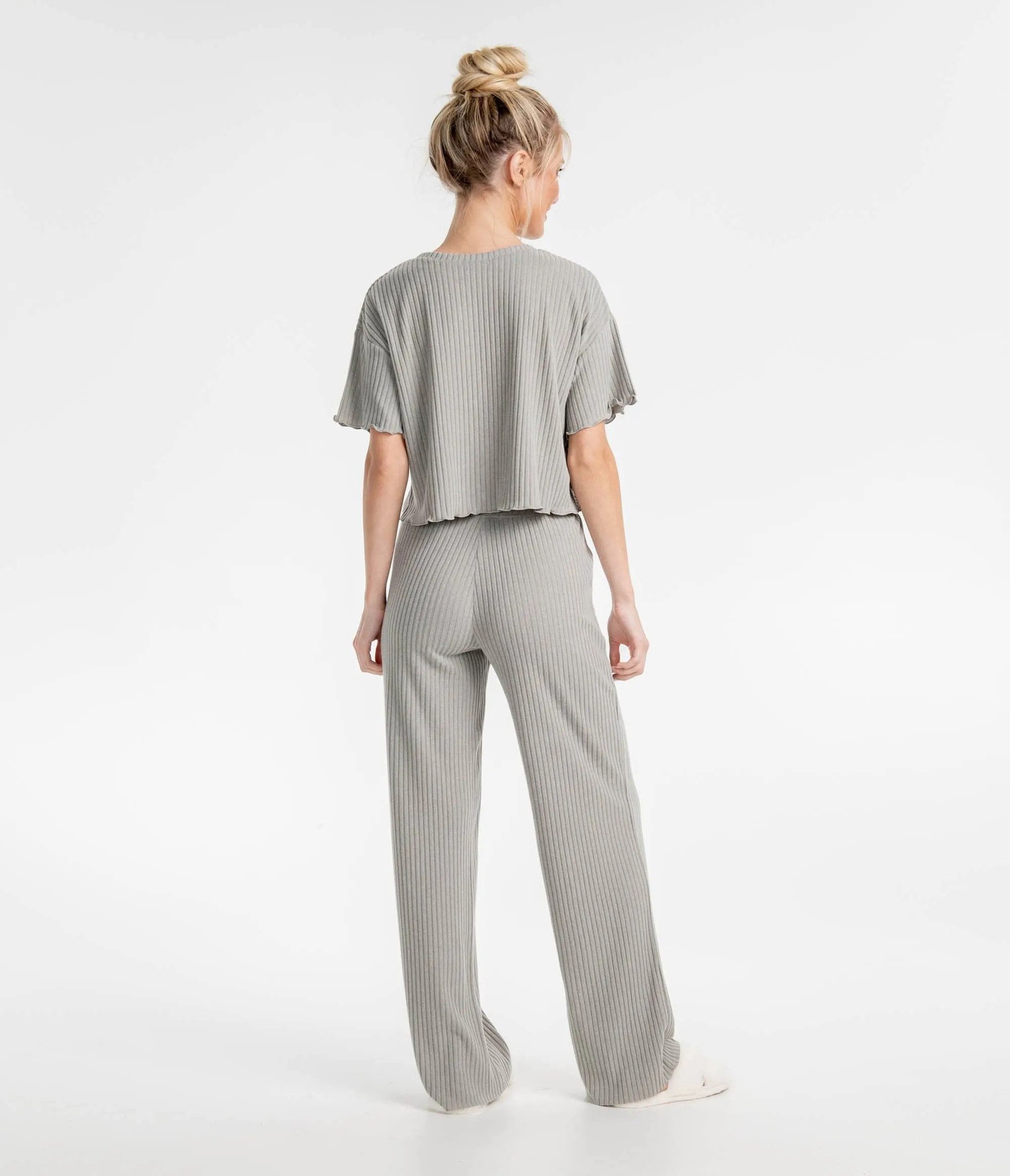 Ribbed Sincerely Soft Lounge Top - Griffin