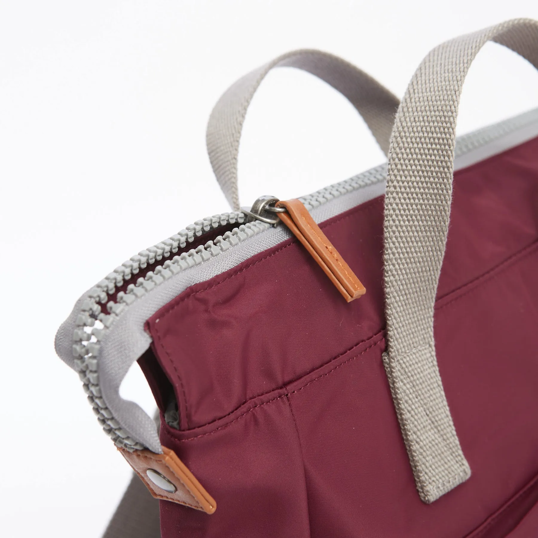 Roka Bantry B Plum Recycled Canvas Backpack - Small