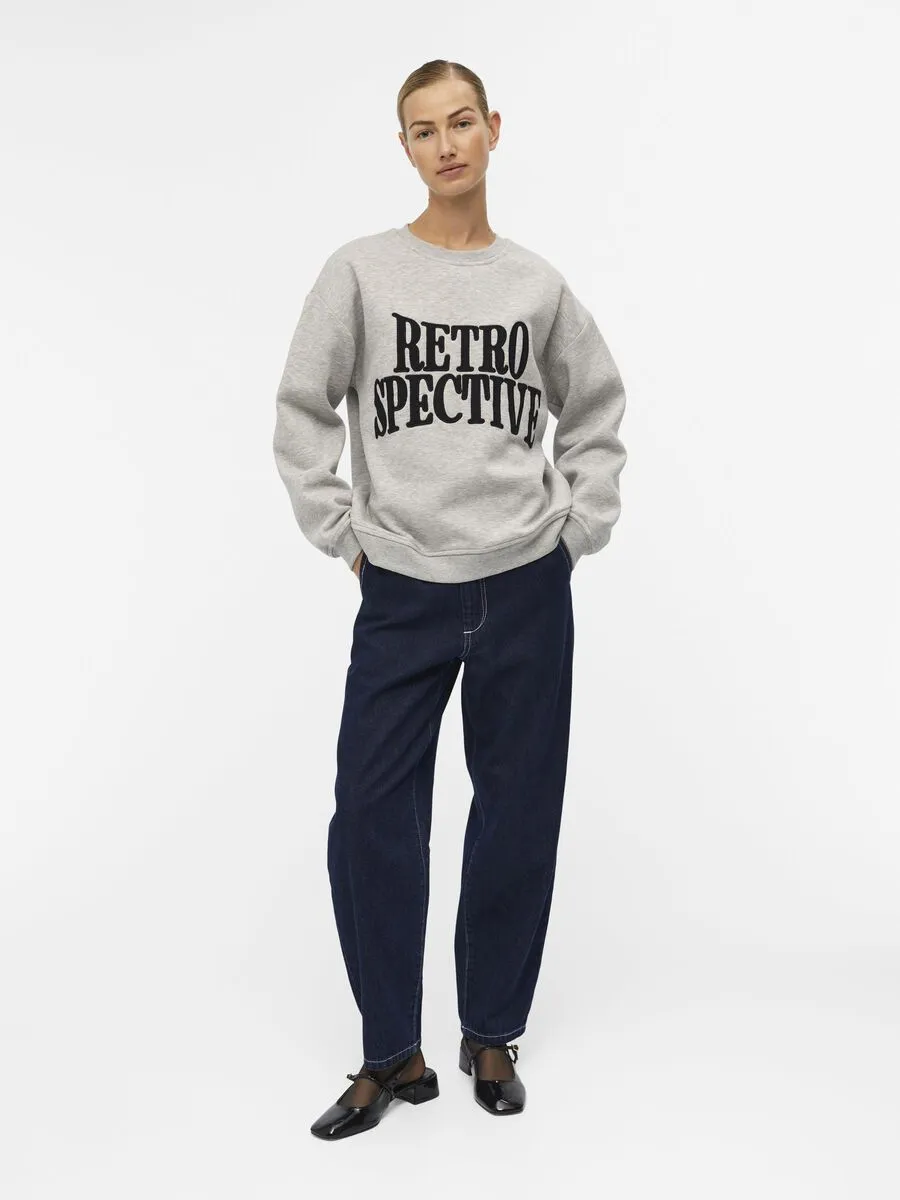 Rora Sweatshirt (Mela/Black Embroidered)