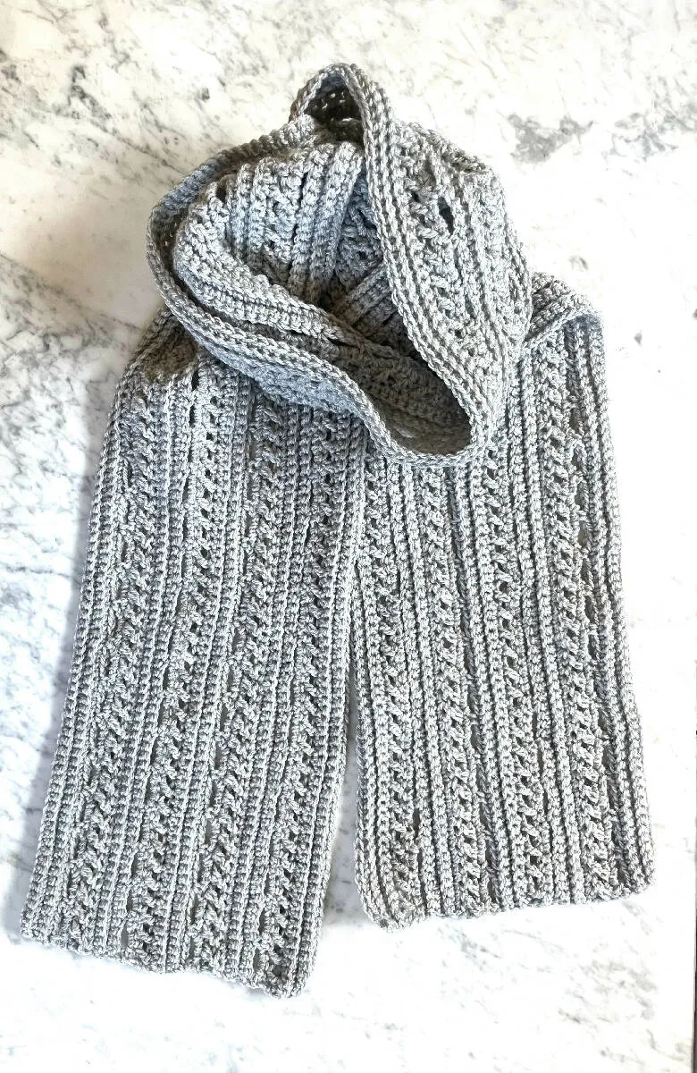 Roudainas Art Crochet Men Scarf