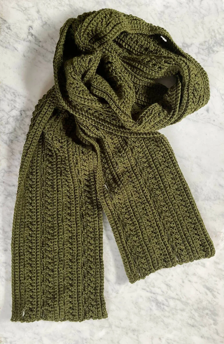 Roudainas Art Crochet Men Scarf