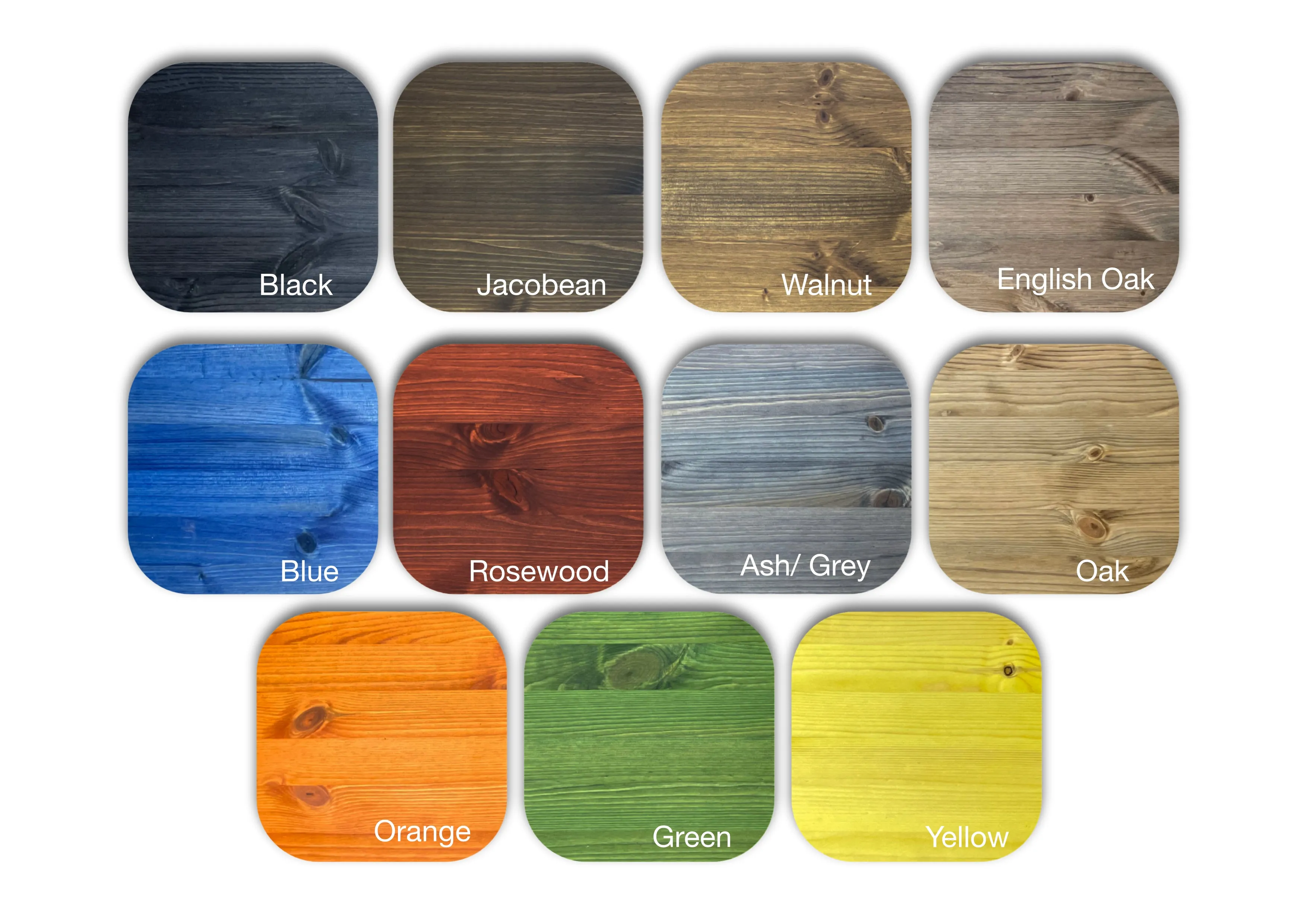 Rustic Industrial Coffee Table, Round Rectangle Low Table, Side Table, Made with Solid Wood - Available in many Colours!