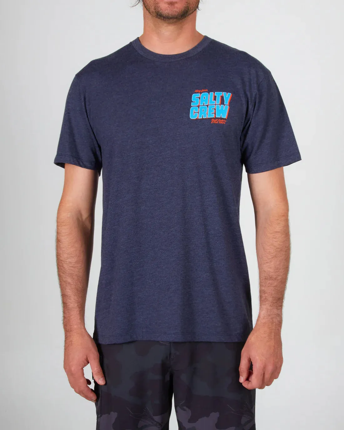 Salty Crew Greetings Tee - Navy Heather