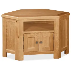 Sidmouth Oak Corner TV Stand