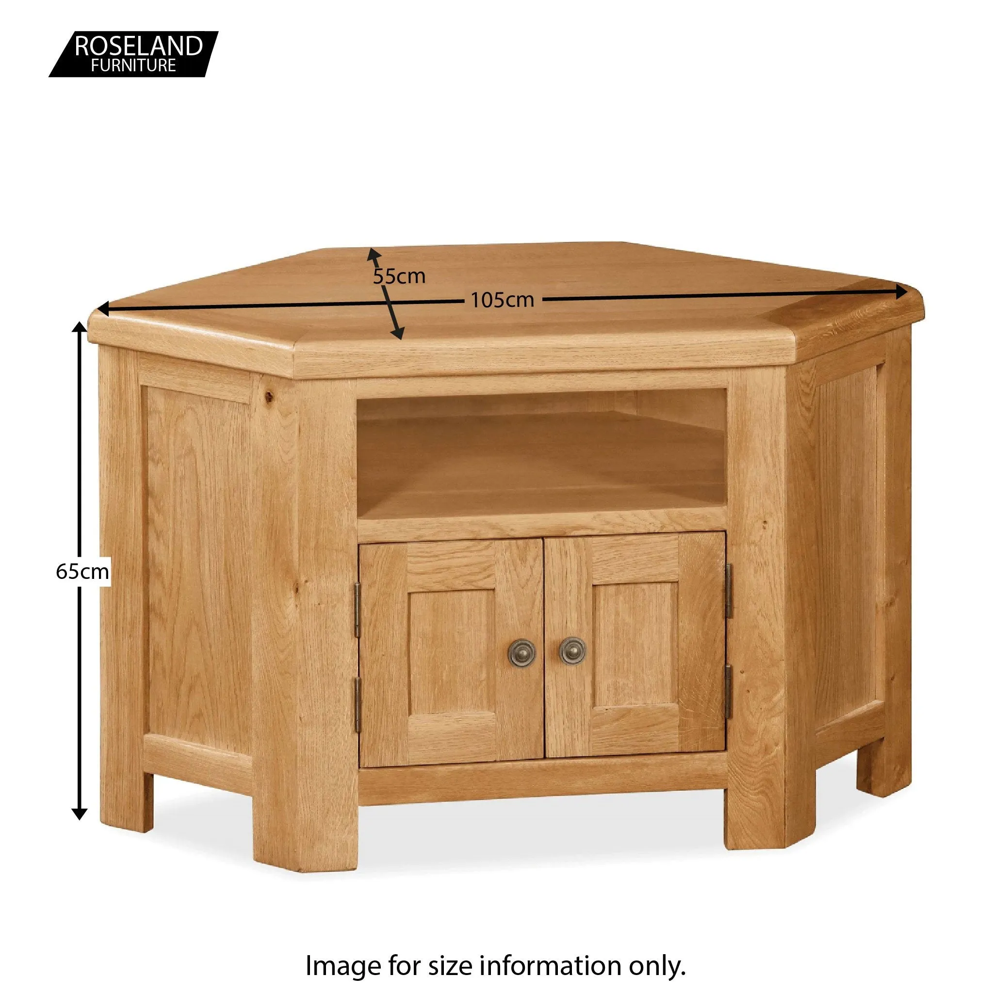 Sidmouth Oak Corner TV Stand