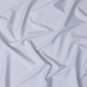 Silver grey 100% cotton shirting fabric with baby blue dots in self design-D10830