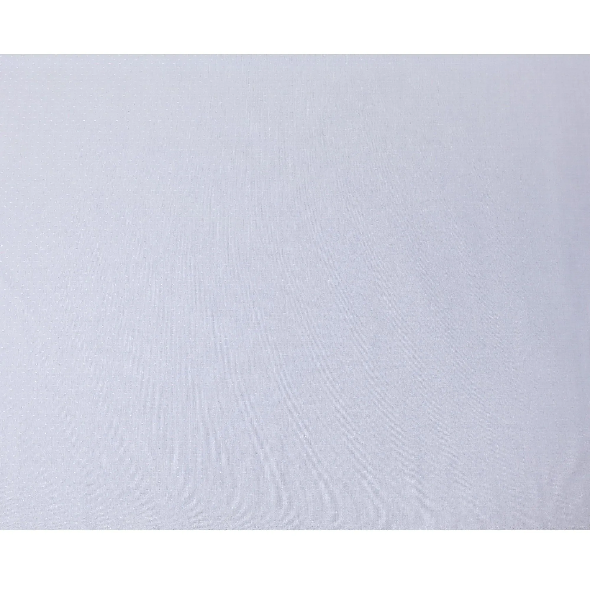 Silver grey 100% cotton shirting fabric with baby blue dots in self design-D10830