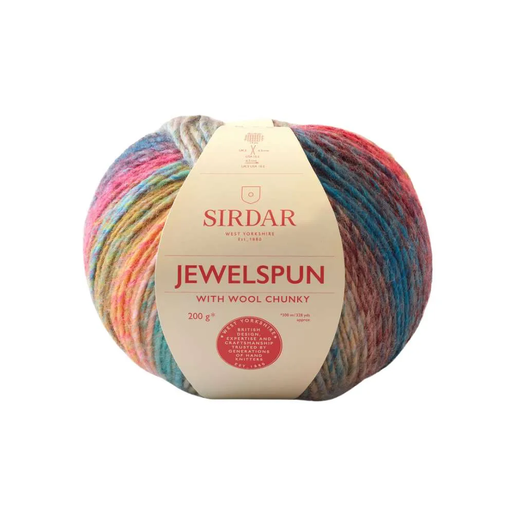 Sirdar Jewelspun with Wool Chunky Yarn, 200gm