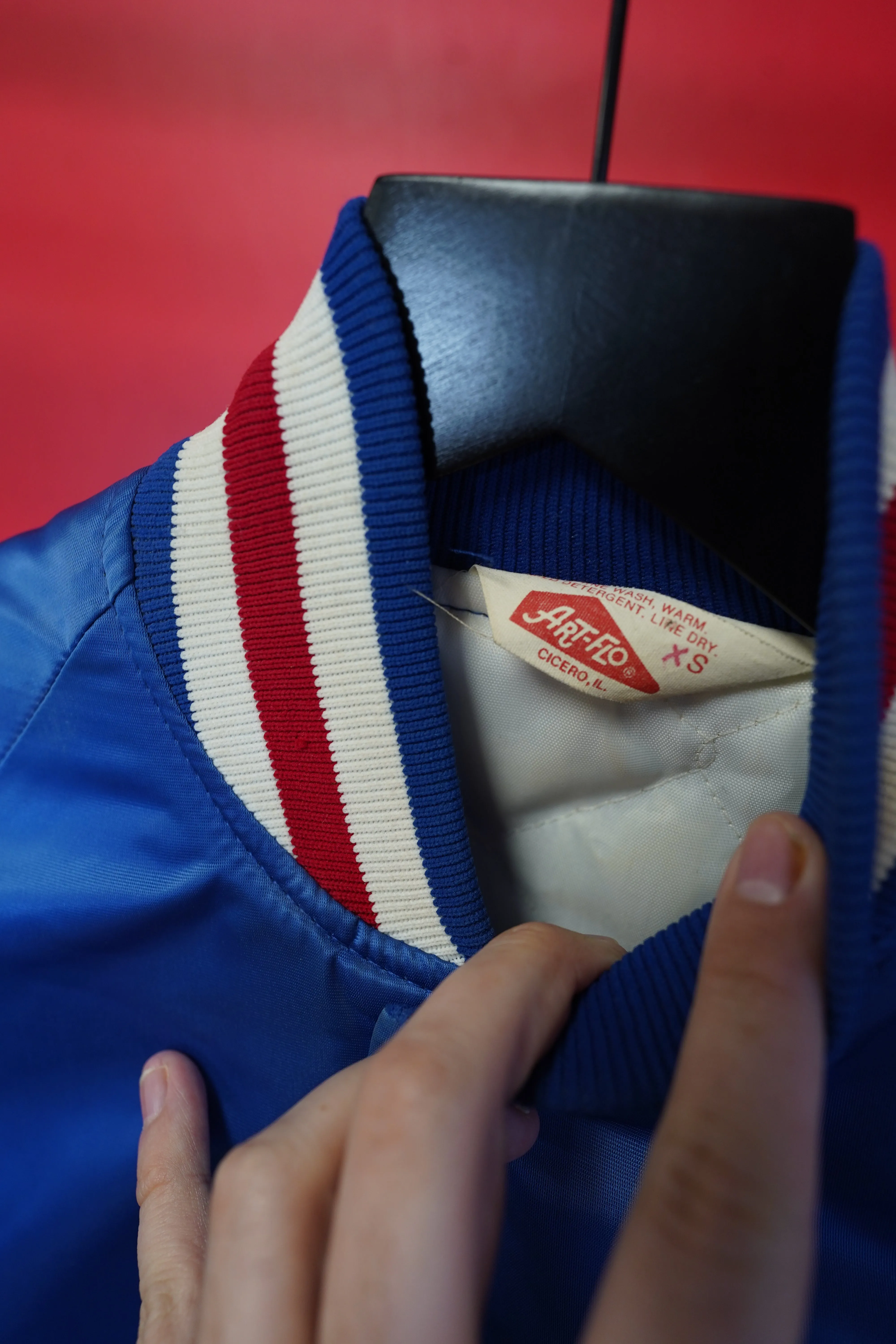 (S/M) Chicago Cubs Vtg Satin Jacket