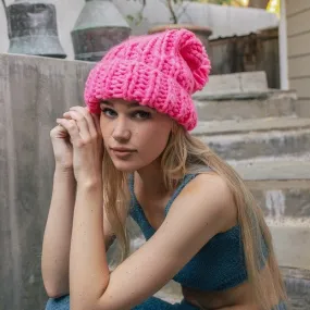 Soft Chunky Cable Knit Beanie
