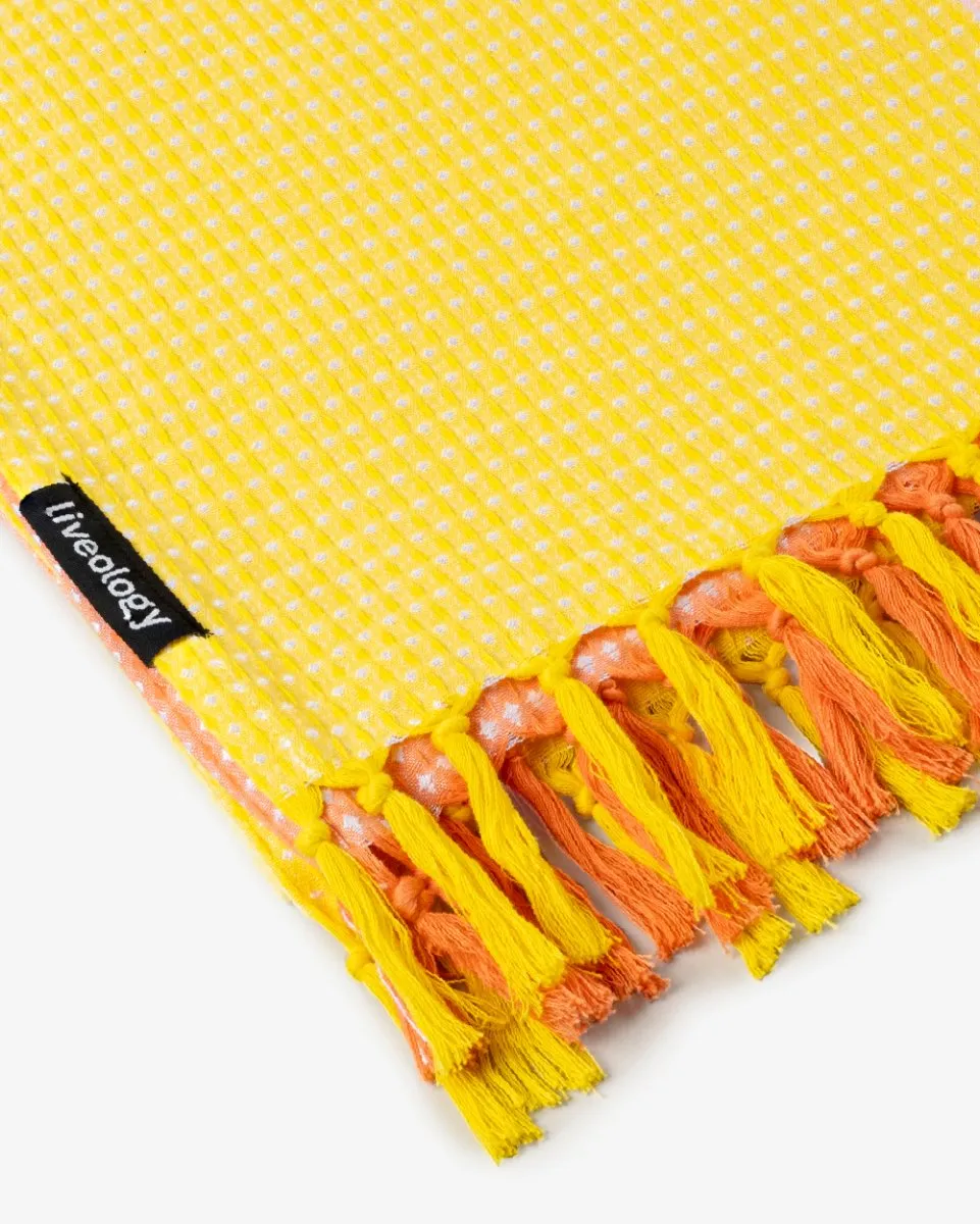 Sorbet Sunrise | Bamboo & cotton Blend Woven | Bath/beach/Everyday Towels