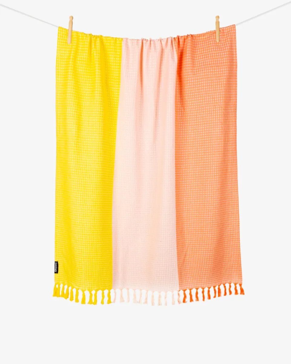 Sorbet Sunrise | Bamboo & cotton Blend Woven | Bath/beach/Everyday Towels