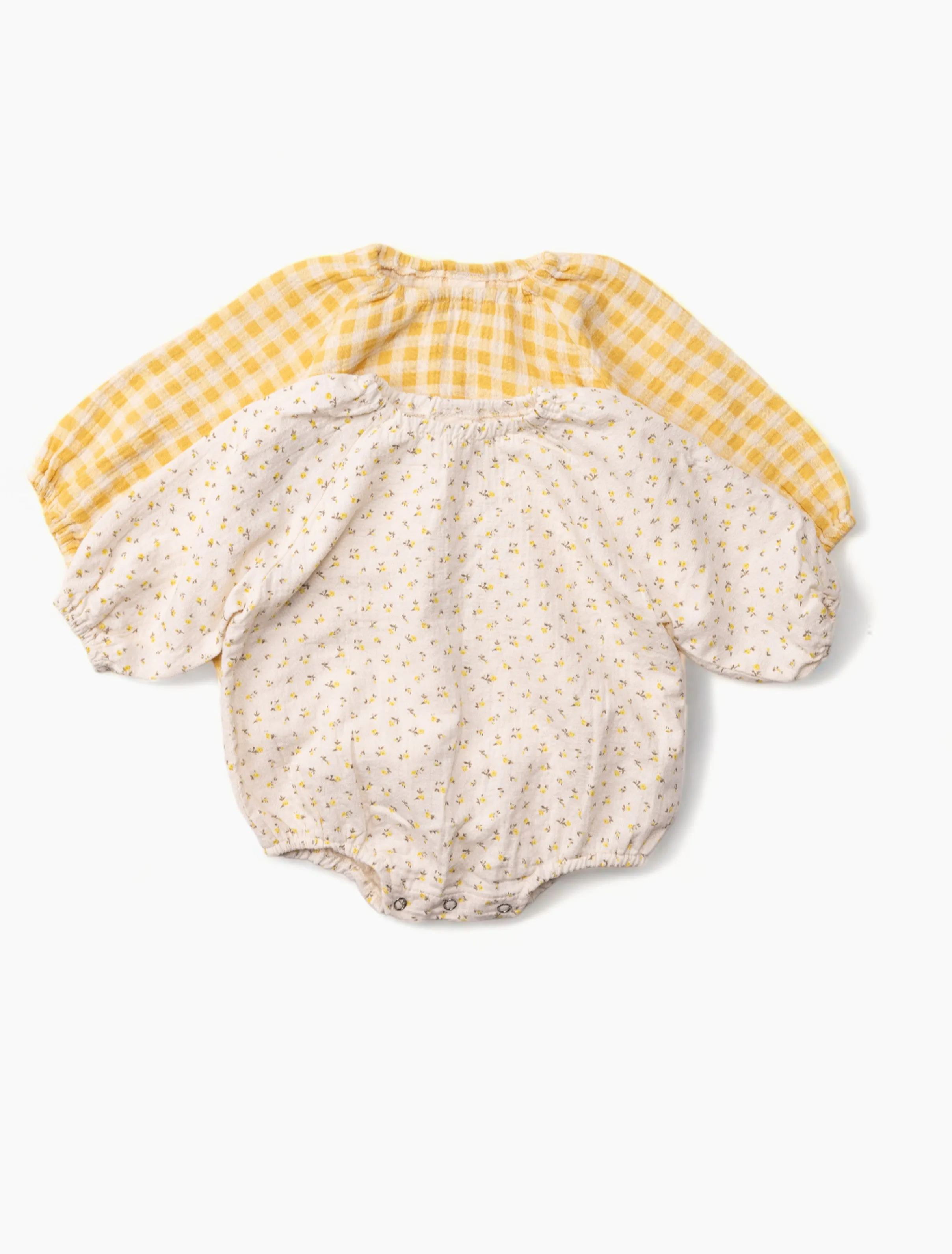 Spring Romper in Yellow Floral