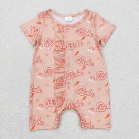 SR0525 baby girl babe short sleeve romper