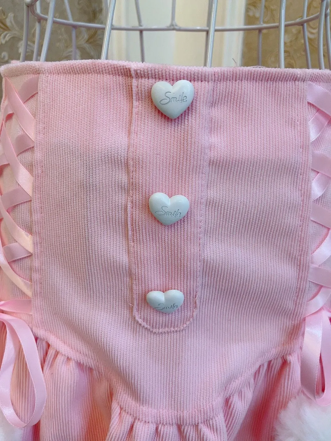 Sweetheart Princess Layered Cross Pink Ruffled Cake Short Skirt