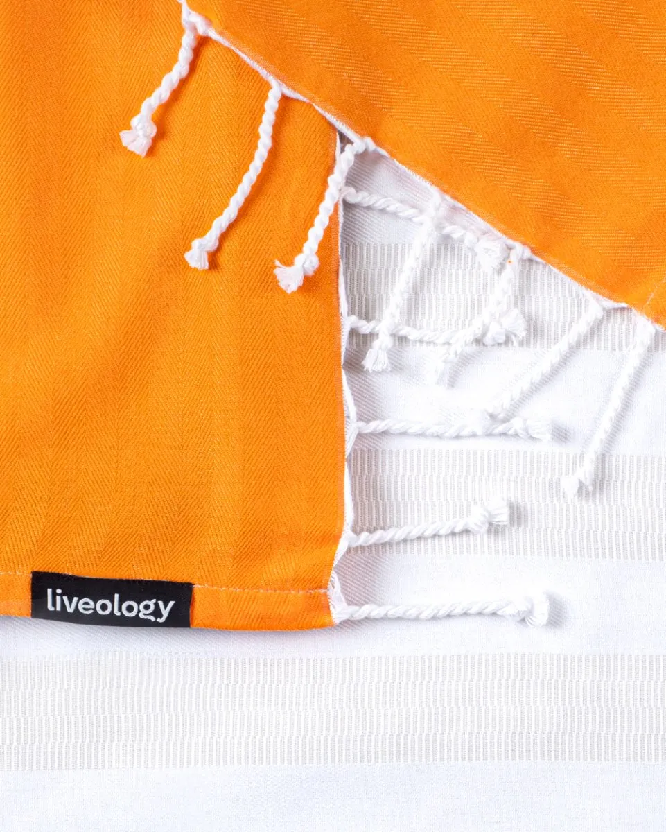 Tangerine | Bamboo & cotton Blend Woven | Bath/beach/Everyday Towels