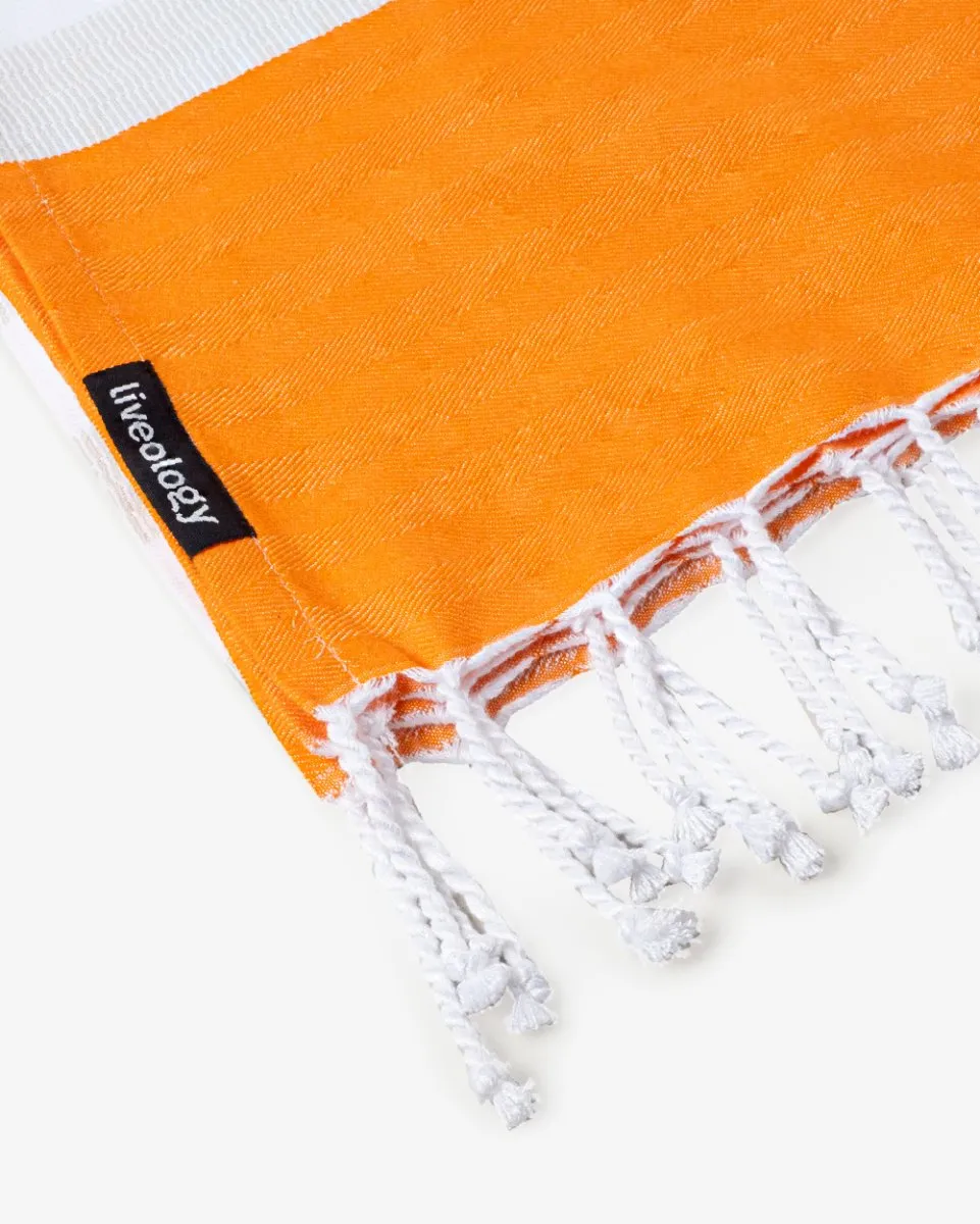 Tangerine | Bamboo & cotton Blend Woven | Bath/beach/Everyday Towels