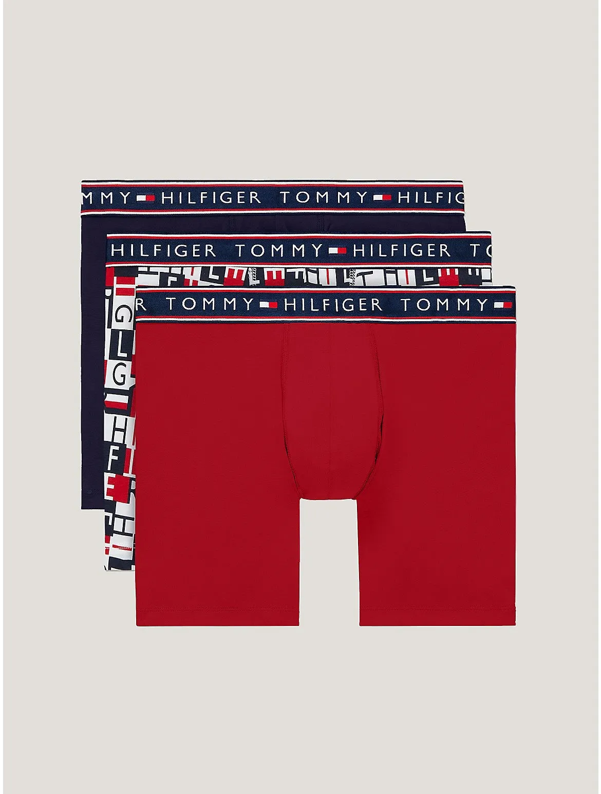 Tommy Hilfiger Men's Cotton Stretch Boxer Brief 3-Pack