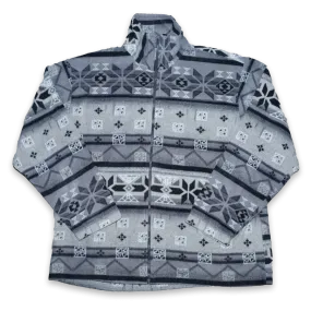 Vintage Pattern Fleece Jacket XLarge