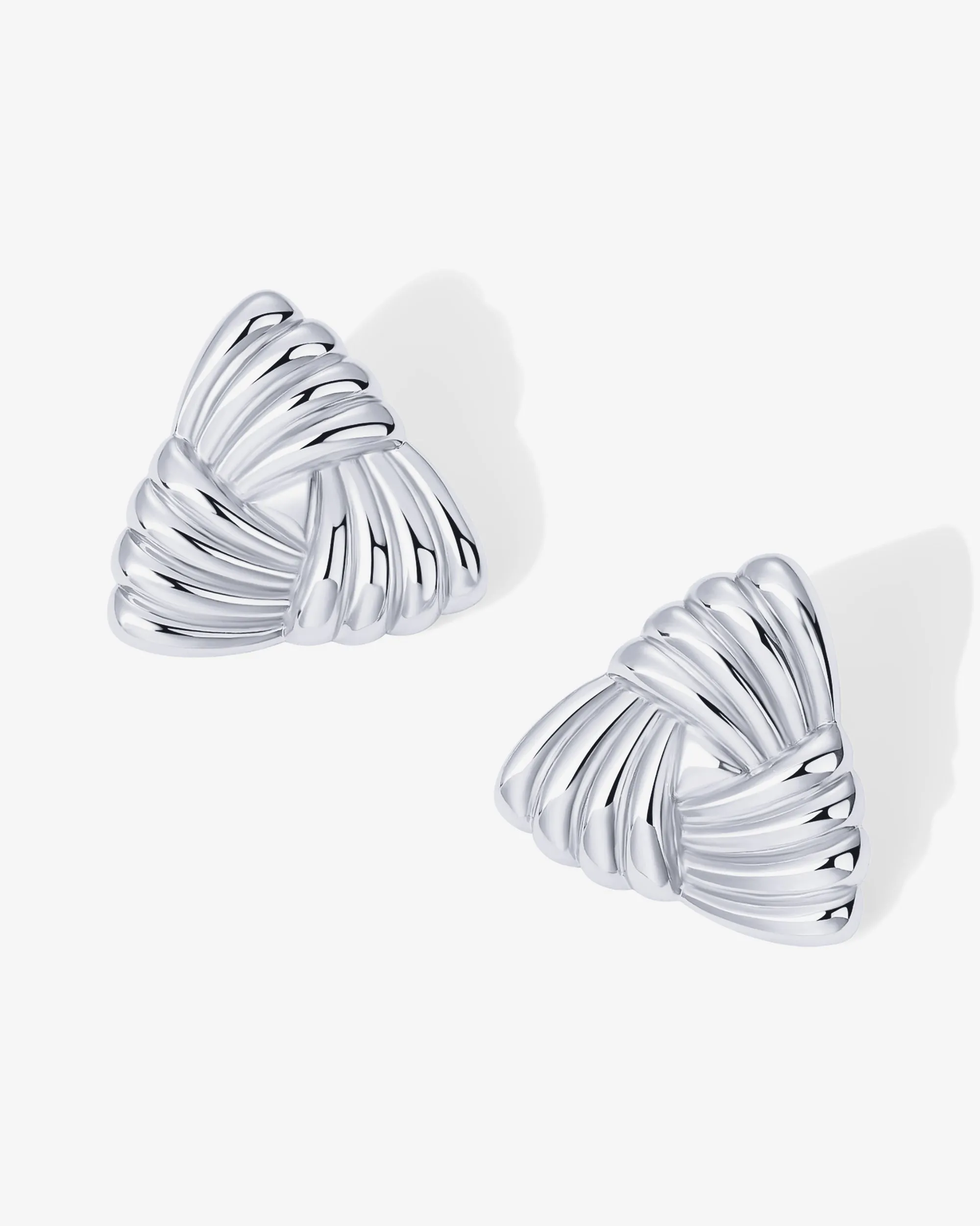 Vintage Triangle Knot Earrings