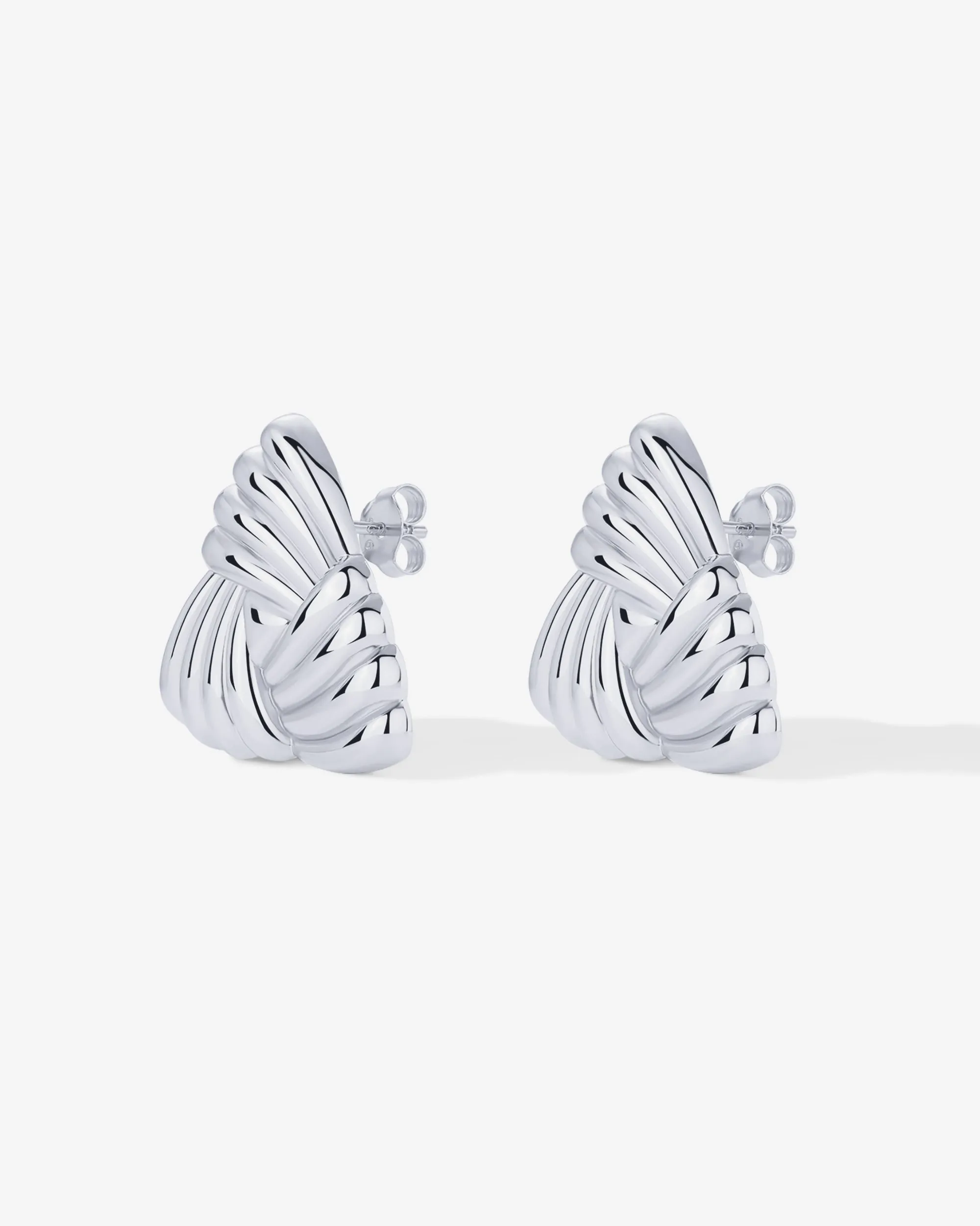 Vintage Triangle Knot Earrings