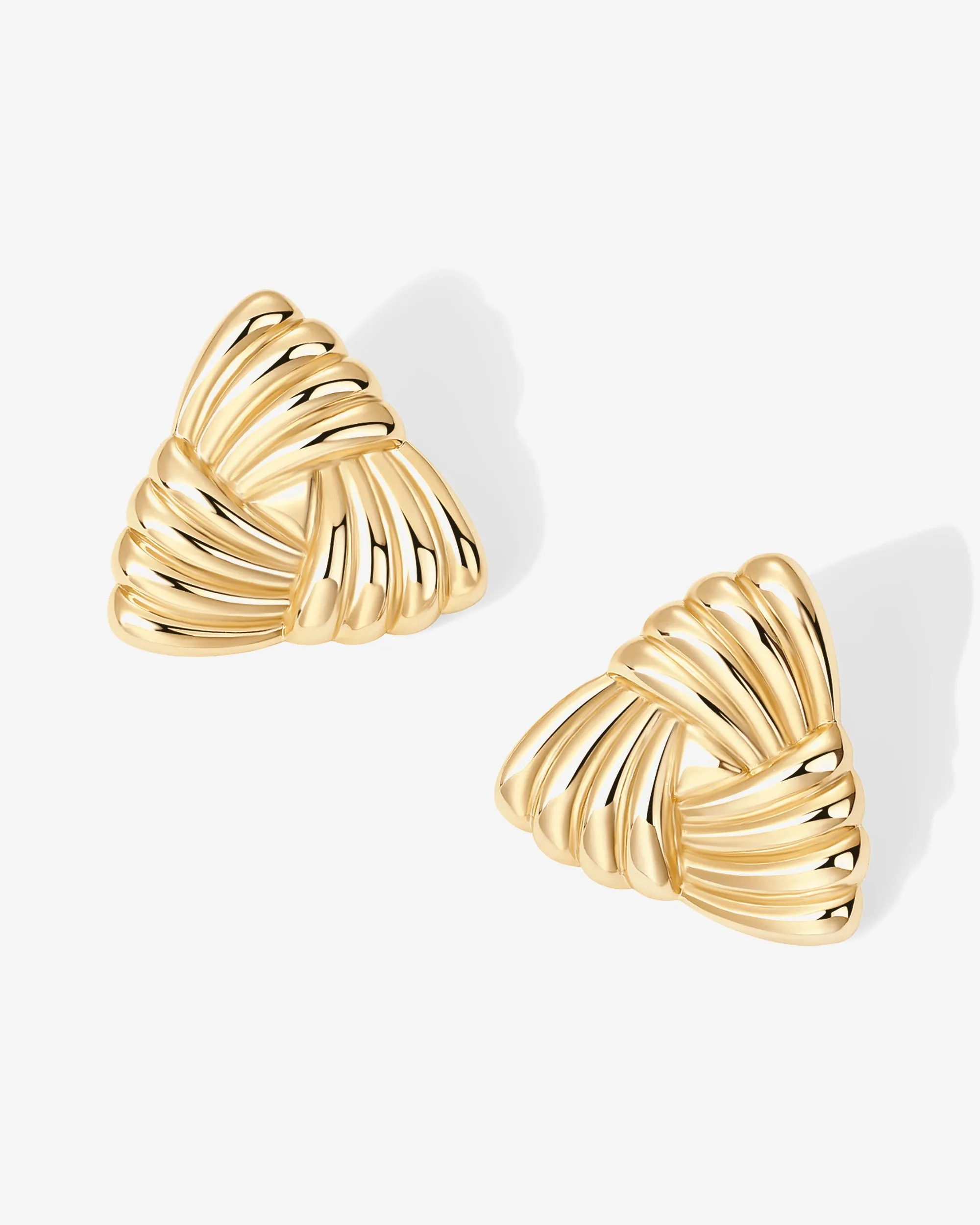 Vintage Triangle Knot Earrings