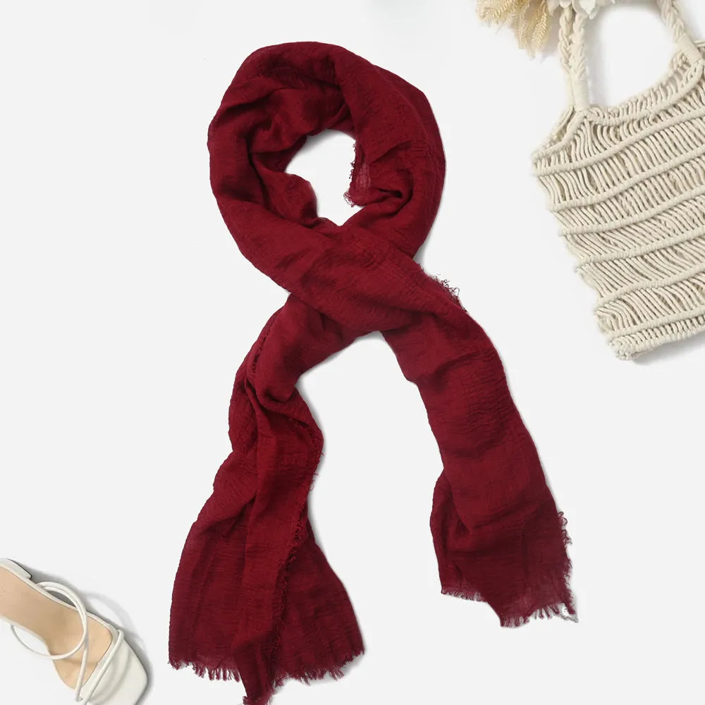 Women's High Quality Crimps Scarf Hijab
